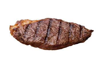 Grilled picanha beef isolated over white background