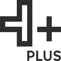 Obraz premium Modern Plus Sign Logo for Healthcare and Medical Brands