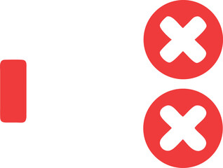Fototapeta premium Red Cross mark icon