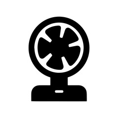 Table Fan Icon, High-Resolution Render for Web & Print