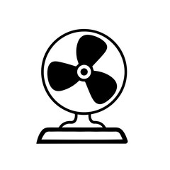 Table Fan Icon in Outline, Filled, and Monochrome Styles