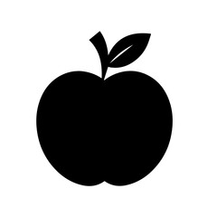 Apple Fruit Icon for Food, Wellness, and Education Brand