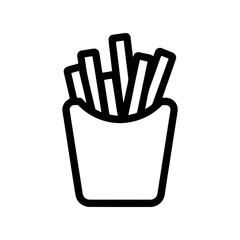 French Fries Icon for Cafes, Food Trucks & Designers