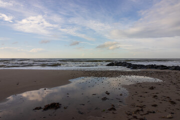 Baltic sea beach scene