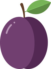 Fresh Purple Plum: Healthy Fruit & Organic Produce Icon