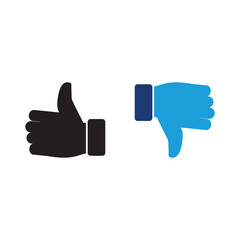 thumbs up and down