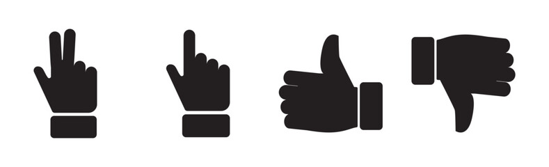 Gesture hand icon. Vector illustration eps 10
