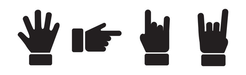 Gesture hand icon. Vector illustration eps 10