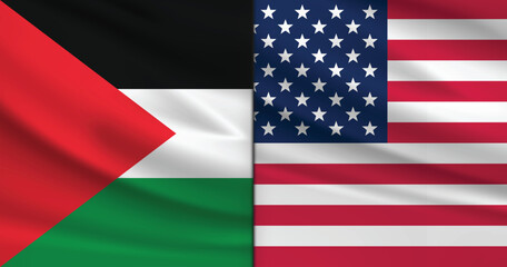 Relations between two countries. USA and Palestine
