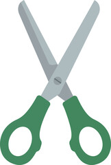 Crafting Green Scissors Icon: Sharp Tool for Creative Projects