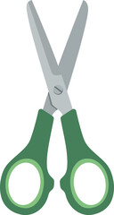 Crafting Green Scissors Icon: Sharp Tool for Creative Projects