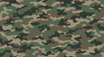 Classic Military Camouflage Pattern – Green, Brown, Black
Seamless Army Camo Background for Tactical Use
Traditional Woodland Camouflage Texture
Camouflage Print – Military Design Vector