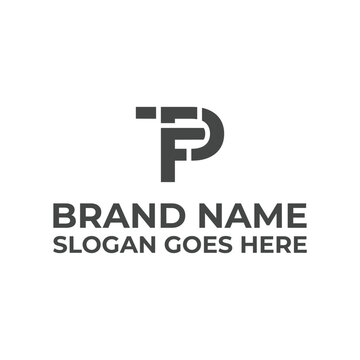 TPF Lettermark Logo Modern Abstract Monogram Design for Business and Branding