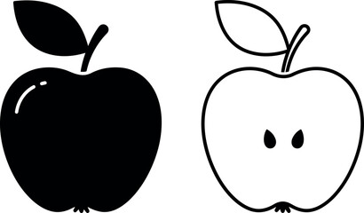 Cute cartoon illustration of a whole and halved chocolate filled sweet bread bun