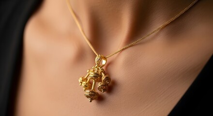 Elegant Gold Libra Zodiac Pendant Necklace Celestial Jewelry for Women