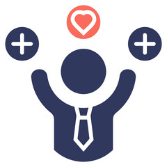 Positive Attitude Mixed Icon