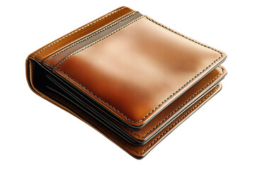 A handcrafted leather wallet a symbol of timeless elegance and personal style perfect for on transparent background