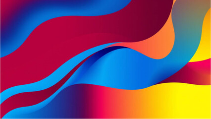 Fototapeta premium abstract colorful wave background