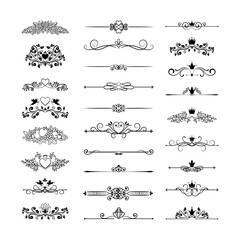 calligraphic design elements and page decoration