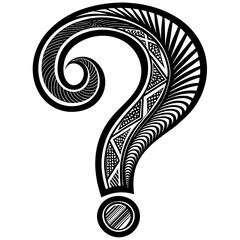 abstract question mark