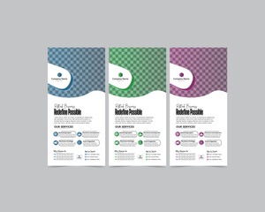 DL Flyer Design Template with Minimal Layout