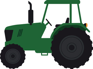 Green Farm Tractor - Agriculture, Farming & Rural Life