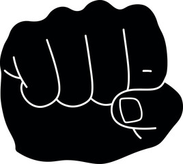 Raised Fist Icon - Power, Protest & Solidarity Symbol