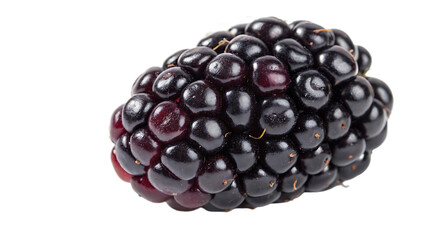 Blackberry isolated on a white background PNG. AI GENERATED.