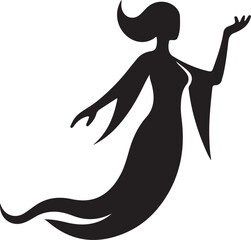 halloween wandering souls silhouette icone