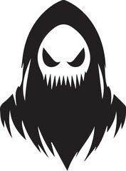 scary halloween skull silhouette