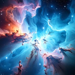 after the big bang, creation of our universe concept