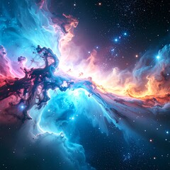after the big bang, creation of our universe concept