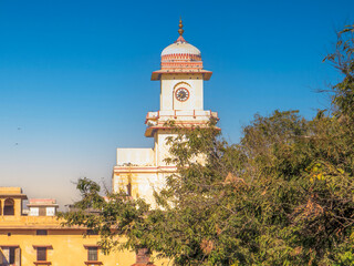 Giant clock tower at the City Place, Jaipur, India.