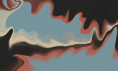 Abstract earth tone liquify color background texture on grain background. Template for banner, poster, etc.