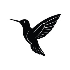 Hummingbird Silhouette Vector Illustrations
