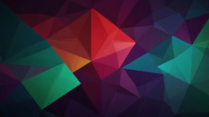 Obraz premium Abstract Colorful polygon geometric background. Generative Ai.
