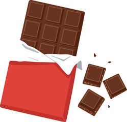 Dark Chocolate Bar & Pieces - Sweet Dessert Treat