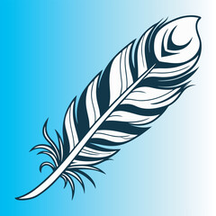 Obraz premium Vector illustration of feather free online download.