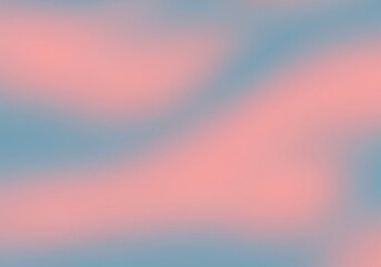 Obraz premium Serene Gradient Pastel Hues. A calming blurred backdrop showcasing a graceful blend of blush and sky tints. This peaceful composition evokes quiet relaxation and an ethereal atmosphere.