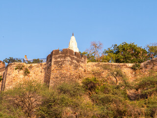 Moti Dungri Fort, Shri Ganesh Temple. Jaipur, Rajasthan state, India.