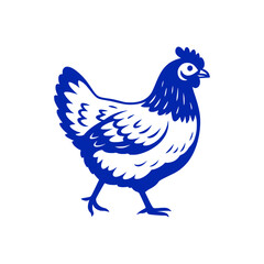A beautiful hen illustration vector art