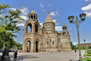 Mother Cathedral of the Armenian Apostolic Church of Etchmiadzin, fourth century. Vagharshapat,...