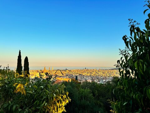 Barcelona Park Guell Sunset 