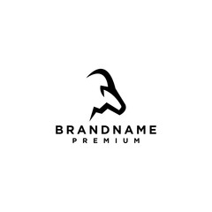 Goat Logo Template vector icon illustration design