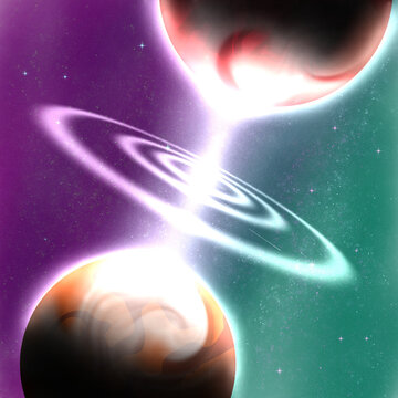 Celestial Conflux &ndash; Dual Planets and the Spiral Bridge of Li ght