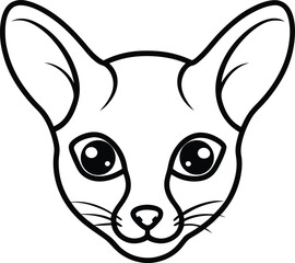 vector illustration of a cartoon fox