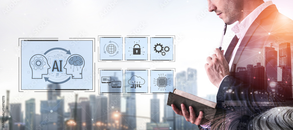 Poster ai system integration improves artificial intelligence platform. ai system integration enhances auto