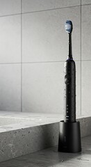 Isolated macro of a metal water pump and tap on a white wall with a screwdriver, syringe, and other medical equipment