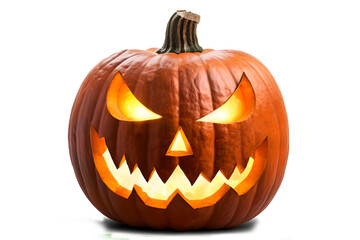 Fototapeta premium halloween pumpkin isolated on white