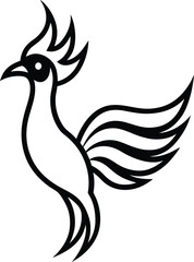 vector illustration of a bird
